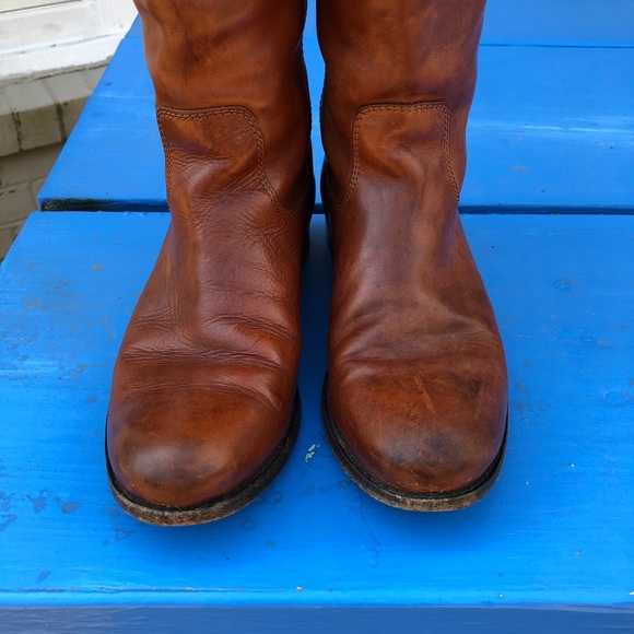 EUC Frye Melissa Cognac Boots Size 7 - Picture 6 of 8